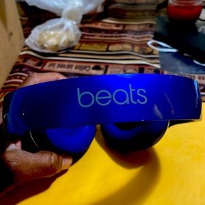 Beats blue wired 2.0 studio headphones